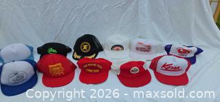 MaxSold Auction: 11 Vintage Trucker Hats  - San Jose (California, USA) SELLER MANAGED Downsizing Online Auction - North 24th Street