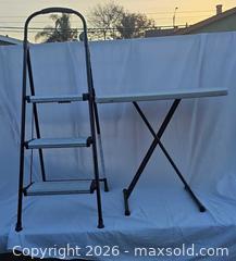 MaxSold Auction: Aluminum and Steel Folding Stool and Table - San Jose (California, USA) SELLER MANAGED Downsizing Online Auction - North 24th Street