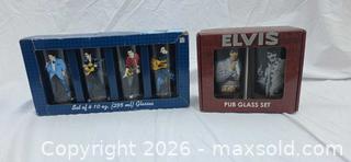 MaxSold Auction: Elvis Presley Glass Drinking Sets - San Jose (California, USA) SELLER MANAGED Downsizing Online Auction - North 24th Street