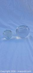 MaxSold Auction: Pair of Clear Glass Apple Paperweights - San Jose (California, USA) SELLER MANAGED Downsizing Online Auction - North 24th Street