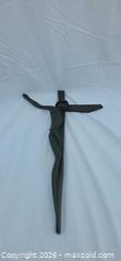 MaxSold Auction: Stylized Wall Crucifix Sculpture, 19 in, Dark Green Patina - San Jose (California, USA) SELLER MANAGED Downsizing Online Auction - North 24th Street