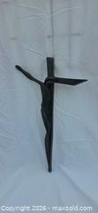 MaxSold Auction: Stylized Wall Crucifix Sculpture, 19 in, Dark Green Patina - San Jose (California, USA) SELLER MANAGED Downsizing Online Auction - North 24th Street