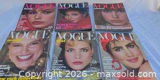 MaxSold Auction: Vintage Vogue Magazines from 1983 - 1985 - San Jose (California, USA) SELLER MANAGED Downsizing Online Auction - North 24th Street