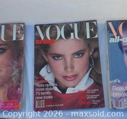 MaxSold Auction: Vogue Magazines (Incorporating Vanity Fair) from 1981 - 1982 - San Jose (California, USA) SELLER MANAGED Downsizing Online Auction - North 24th Street