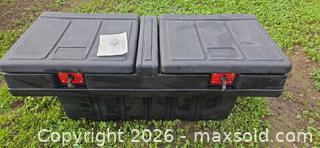 MaxSold Auction: WORK BOX Crossover Truck Bed Saddle/Tool Box (approx 52 in) - San Jose (California, USA) SELLER MANAGED Downsizing Online Auction - North 24th Street