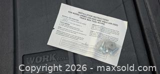 MaxSold Auction: WORK BOX Crossover Truck Bed Saddle/Tool Box (approx 52 in) - San Jose (California, USA) SELLER MANAGED Downsizing Online Auction - North 24th Street