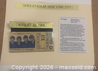 MaxSold Auction: Beatles - 1966 Shea Stadium Concert Ticket Stub - Toronto (Ontario, Canada) SELLER MANAGED Downsizing Online Auction - Yonge Boulevard