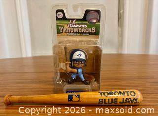 MaxSold Auction: MLB Toronto Bluejays Collectible Figure with 1989 Vintage Mini-Bat - Clarington (Ontario, Canada) SELLER MANAGED Reseller Online Auction -  Cedar Crest Beach Road