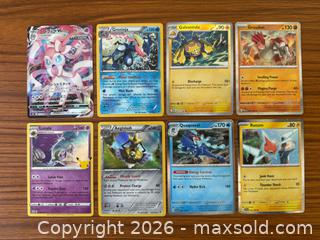 MaxSold Auction: Pokémon Japanese Sylveon VMAX plus 8 additional Pokémon cards - Clarington (Ontario, Canada) SELLER MANAGED Reseller Online Auction -  Cedar Crest Beach Road