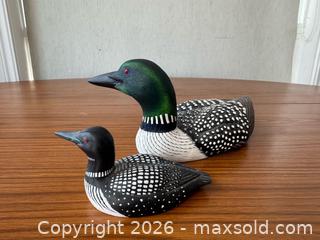 MaxSold Auction: Vintage Canadian Folk Art Loon Decoys by Canadian Artists - Clarington (Ontario, Canada) SELLER MANAGED Reseller Online Auction -  Cedar Crest Beach Road