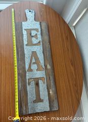 MaxSold Auction: Vintage EAT Sign from Pier One - Clarington (Ontario, Canada) SELLER MANAGED Reseller Online Auction -  Cedar Crest Beach Road