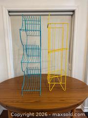 MaxSold Auction: Vintage Metal Plant Stand & Newspaper Stand - Clarington (Ontario, Canada) SELLER MANAGED Reseller Online Auction -  Cedar Crest Beach Road
