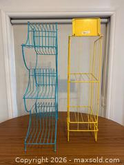 MaxSold Auction: Vintage Metal Plant Stand & Newspaper Stand - Clarington (Ontario, Canada) SELLER MANAGED Reseller Online Auction -  Cedar Crest Beach Road