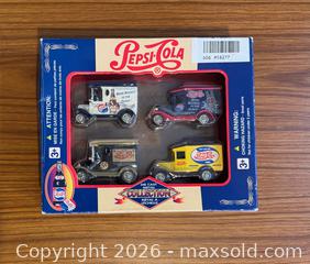 MaxSold Auction: Vintage Pepsi-Cola Custom Replica Die-Cast Delivery Trucks by Golden Wheel - Clarington (Ontario, Canada) SELLER MANAGED Reseller Online Auction -  Cedar Crest Beach Road