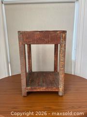MaxSold Auction: Vintage Wooden Nightstand made in India  - Clarington (Ontario, Canada) SELLER MANAGED Reseller Online Auction -  Cedar Crest Beach Road