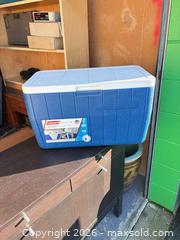 MaxSold Auction: Coleman 48-Quart Blue Chest Cooler (AF) - Maple Ridge (British Columbia, Canada) PARTNER MANAGED Estate Sale Online Auction - 203 Street (STORAGE)
