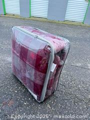 MaxSold Auction: Home Suite Twin Burgundy Plaid Comforter Set -iw - Maple Ridge (British Columbia, Canada) PARTNER MANAGED Estate Sale Online Auction - 203 Street (STORAGE)