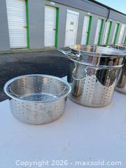 MaxSold Auction: Kirkland Signature 12 qt Stainless Steel Stock Pot with Inserts - IW - Maple Ridge (British Columbia, Canada) PARTNER MANAGED Estate Sale Online Auction - 203 Street (STORAGE)