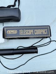 MaxSold Auction: Optex Monocular / Compact Telescope, Black -iw - Maple Ridge (British Columbia, Canada) PARTNER MANAGED Estate Sale Online Auction - 203 Street (STORAGE)