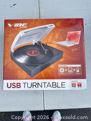 MaxSold Auction: Vibe Sound USB Turntable / Record Player -iw - Maple Ridge (British Columbia, Canada) PARTNER MANAGED Estate Sale Online Auction - 203 Street (STORAGE)