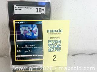 MaxSold Auction: SGC Graded Pokémon Card – 2021 Battle Styles Zubat #089, GEM MINT 10 - Los Angeles (California, USA) SELLER MANAGED Reseller Online Auction - Devonshire Street