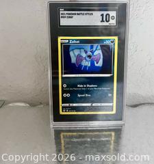 MaxSold Auction: SGC Graded Pokémon Card – 2021 Battle Styles Zubat #089, GEM MINT 10 - Los Angeles (California, USA) SELLER MANAGED Reseller Online Auction - Devonshire Street