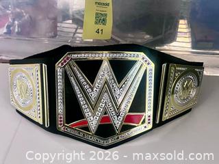 MaxSold Auction: WWE World Heavyweight Championship Replica Belt – Full Size Display Belt - Los Angeles (California, USA) SELLER MANAGED Reseller Online Auction - Devonshire Street