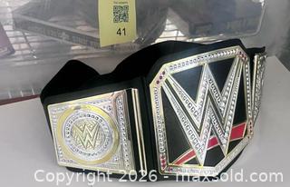 MaxSold Auction: WWE World Heavyweight Championship Replica Belt – Full Size Display Belt - Los Angeles (California, USA) SELLER MANAGED Reseller Online Auction - Devonshire Street