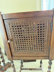 MaxSold Auction: 4 Barley-Twist Plant Stands / Small Cabinets, wall mirror and frame - Victoria (British Columbia, Canada) PARTNER MANAGED Moving Online Auction - Slater Street (CONDO)