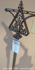 MaxSold Auction: Antique Brass Bridge Floor Lamp with Ruffled Hobnail Shade - Victoria (British Columbia, Canada) PARTNER MANAGED Moving Online Auction - Slater Street (CONDO)