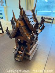 MaxSold Auction: Carved Wooden Indonesian Spirit House / Decorative Temple - Victoria (British Columbia, Canada) PARTNER MANAGED Moving Online Auction - Slater Street (CONDO)