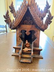 MaxSold Auction: Carved Wooden Indonesian Spirit House / Decorative Temple - Victoria (British Columbia, Canada) PARTNER MANAGED Moving Online Auction - Slater Street (CONDO)