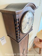 MaxSold Auction: Oak Longcase/Floor Clock with Barley-Twist Columns - Victoria (British Columbia, Canada) PARTNER MANAGED Moving Online Auction - Slater Street (CONDO)