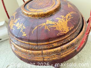 MaxSold Auction: Southeast Asian Lacquerware Ceremonial Box with Stand - Victoria (British Columbia, Canada) PARTNER MANAGED Moving Online Auction - Slater Street (CONDO)