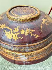 MaxSold Auction: Southeast Asian Lacquerware Ceremonial Box with Stand - Victoria (British Columbia, Canada) PARTNER MANAGED Moving Online Auction - Slater Street (CONDO)