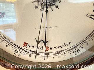 MaxSold Auction: Victorian-Style Wall-Mounted Aneroid Barometer, Approx. 11 inches. - Victoria (British Columbia, Canada) PARTNER MANAGED Moving Online Auction - Slater Street (CONDO)
