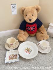 MaxSold Auction: Vintage Royal Coronation Memorabilia Lot — Union Jack Bear & Ceramics - Victoria (British Columbia, Canada) PARTNER MANAGED Moving Online Auction - Slater Street (CONDO)