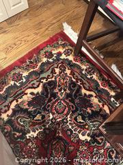 MaxSold Auction: Area Rug with Fringe on Short Ends - Wellesley (Massachusetts, USA) PARTNER MANAGED Downsizing Online Auction - Mayo Road