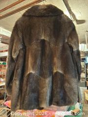 MaxSold Auction: Brown Beaver Fur Coat, Mid-Thigh, Button Closure - Wellesley (Massachusetts, USA) PARTNER MANAGED Downsizing Online Auction - Mayo Road