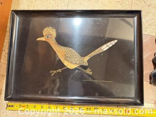 MaxSold Auction: Couroc Mid-Century Black Phenolic Serving Tray & Bowl - Wellesley (Massachusetts, USA) PARTNER MANAGED Downsizing Online Auction - Mayo Road