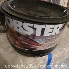 MaxSold Auction: Graniteware Black Speckle Enamel Roaster, Lobster Pot, Bundt Pan - Wellesley (Massachusetts, USA) PARTNER MANAGED Downsizing Online Auction - Mayo Road