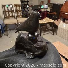 MaxSold Auction: Hand-Carved Wooden Bird Decoys with Metal Legs and Stand - Wellesley (Massachusetts, USA) PARTNER MANAGED Downsizing Online Auction - Mayo Road