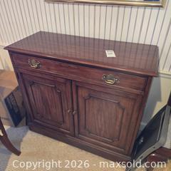MaxSold Auction: Henkel Harris Wild Black Cherry, Colonial Sideboard / Buffet, 41.5" W - Wellesley (Massachusetts, USA) PARTNER MANAGED Downsizing Online Auction - Mayo Road