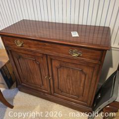 MaxSold Auction: Henkel Harris Wild Black Cherry, Colonial Sideboard / Buffet, 41.5" W - Wellesley (Massachusetts, USA) PARTNER MANAGED Downsizing Online Auction - Mayo Road
