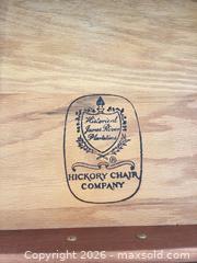 MaxSold Auction: Hickory Chair end table with drawer, solid wood, Federal-style - Wellesley (Massachusetts, USA) PARTNER MANAGED Downsizing Online Auction - Mayo Road