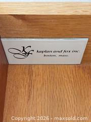 MaxSold Auction: Hickory Chair end table with drawer, solid wood, Federal-style - Wellesley (Massachusetts, USA) PARTNER MANAGED Downsizing Online Auction - Mayo Road