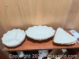 MaxSold Auction: Lenox Porcelain Divided Serving & Decorative Bowl Set - Wellesley (Massachusetts, USA) PARTNER MANAGED Downsizing Online Auction - Mayo Road