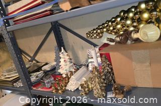 MaxSold Auction: Mixed Christmas Decor Lot, Tree Dishes & Candles - Wellesley (Massachusetts, USA) PARTNER MANAGED Downsizing Online Auction - Mayo Road