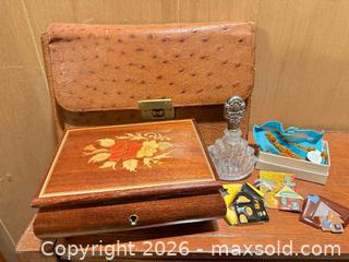 MaxSold Auction: Perfume Bottle, Travel Grooming Kit, Jewelry Box & Enamel Pins - Wellesley (Massachusetts, USA) PARTNER MANAGED Downsizing Online Auction - Mayo Road