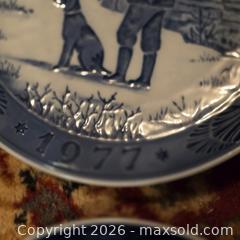 MaxSold Auction: Royal Copenhagen Blue & White Christmas Wall Plate Set of 4 - Wellesley (Massachusetts, USA) PARTNER MANAGED Downsizing Online Auction - Mayo Road